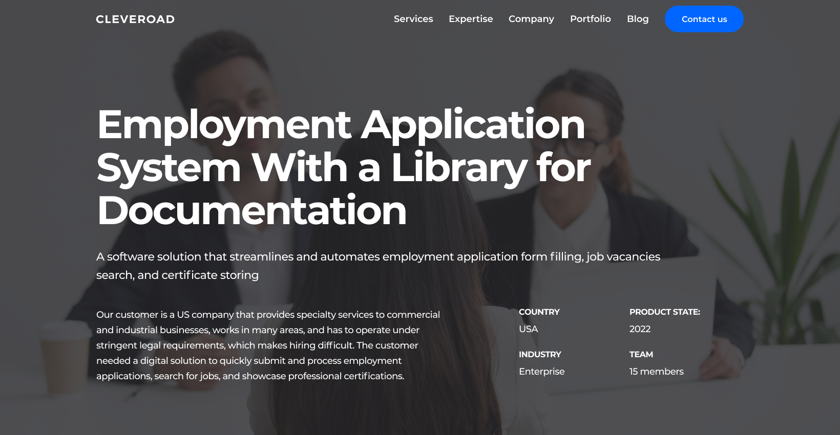 Employment Application System Digitizing the Job Placement