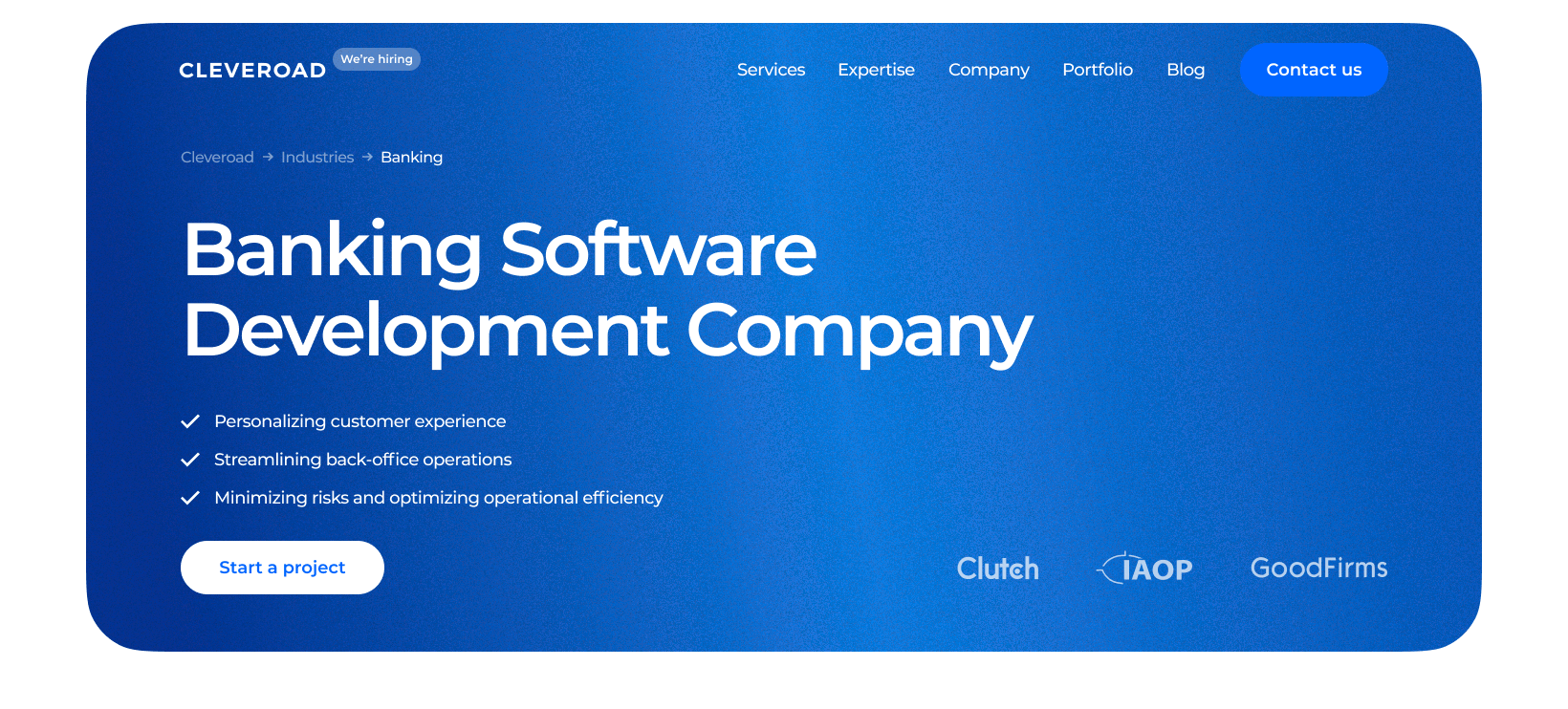 Banking Software Development Company | Cleveroad