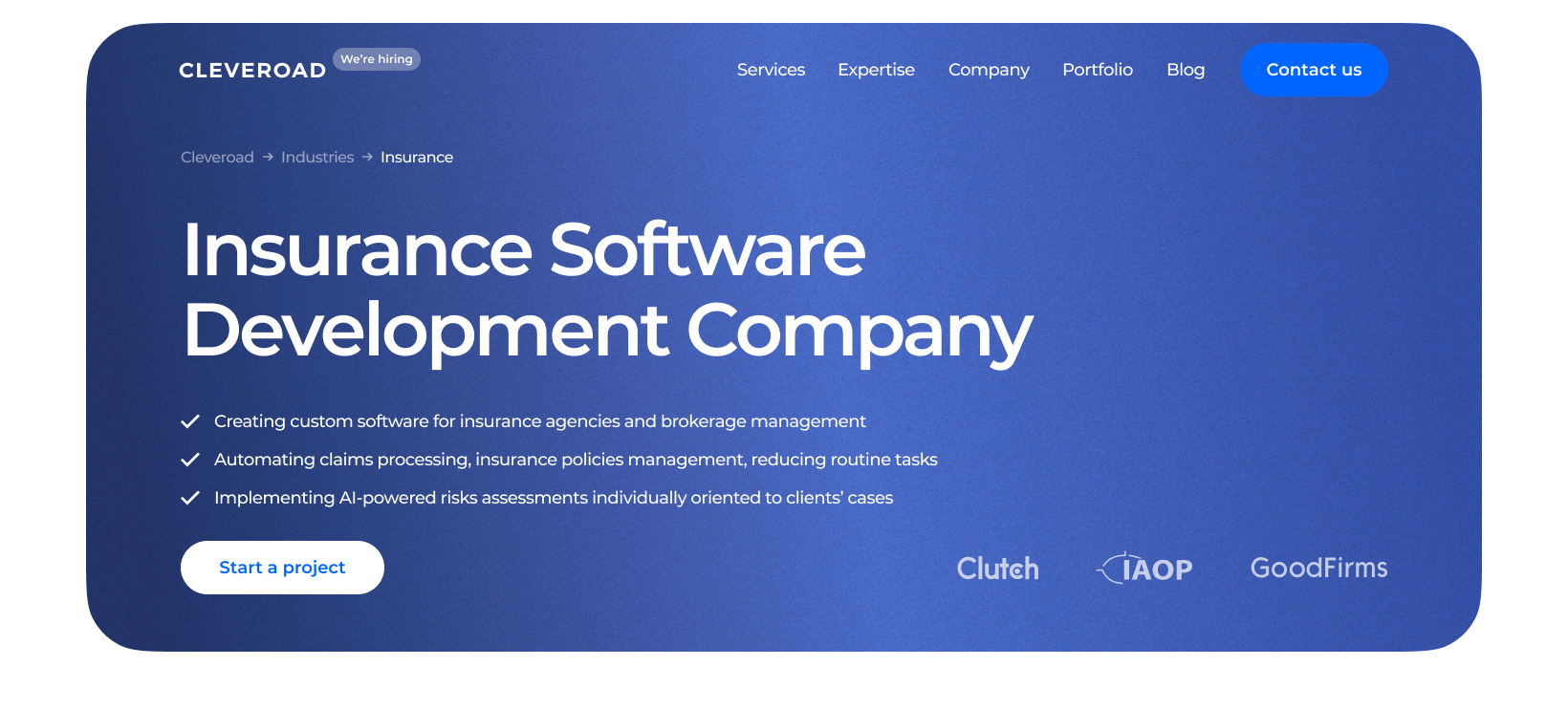 Insurance Software Development Company | Cleveroad