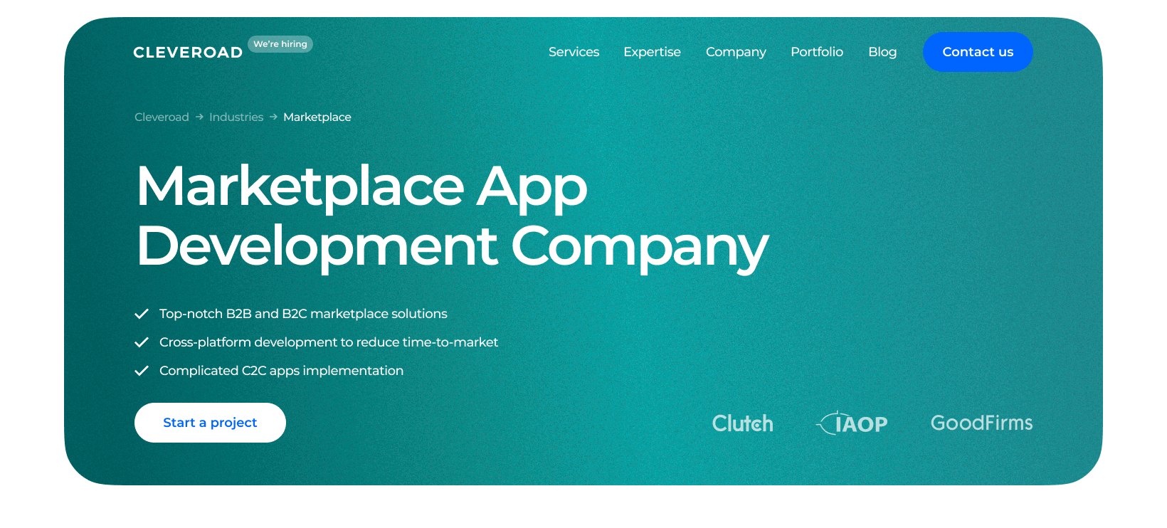 Marketplace app development company | Cleveroad