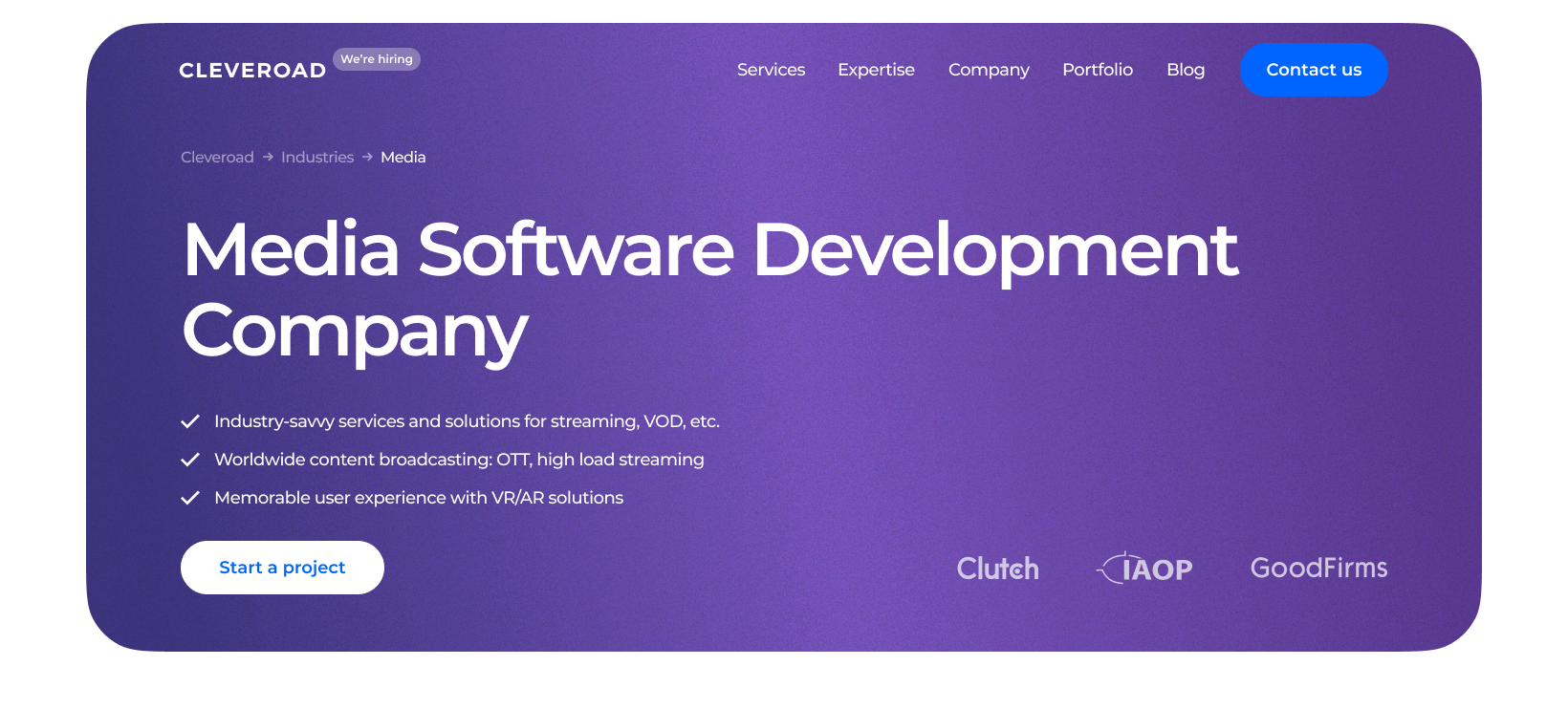 Entertainment and Media Software Development Company