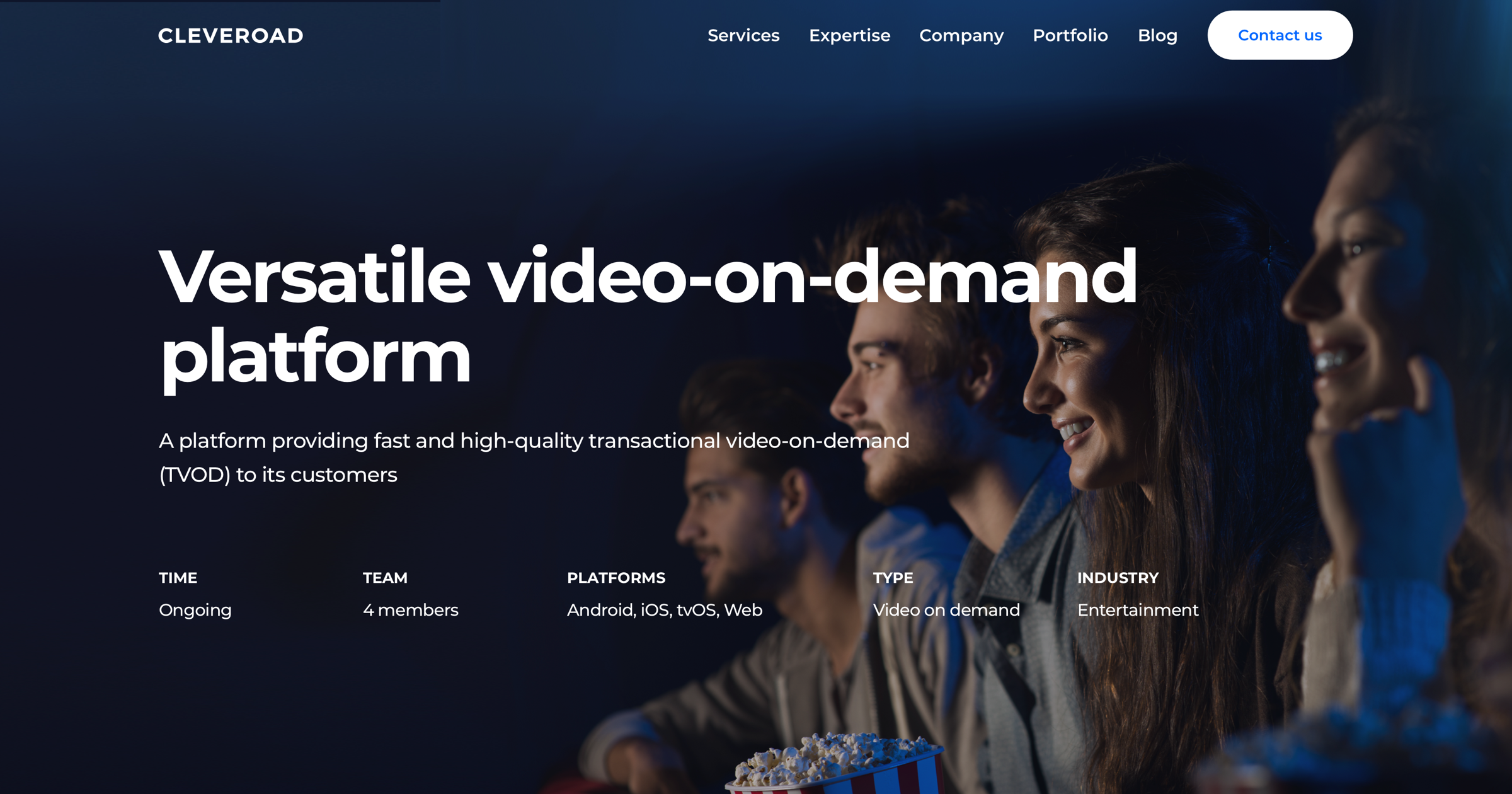 A video streaming platform Blockbuster