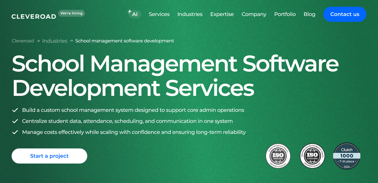 School Management Software Development Company | Cleveroad