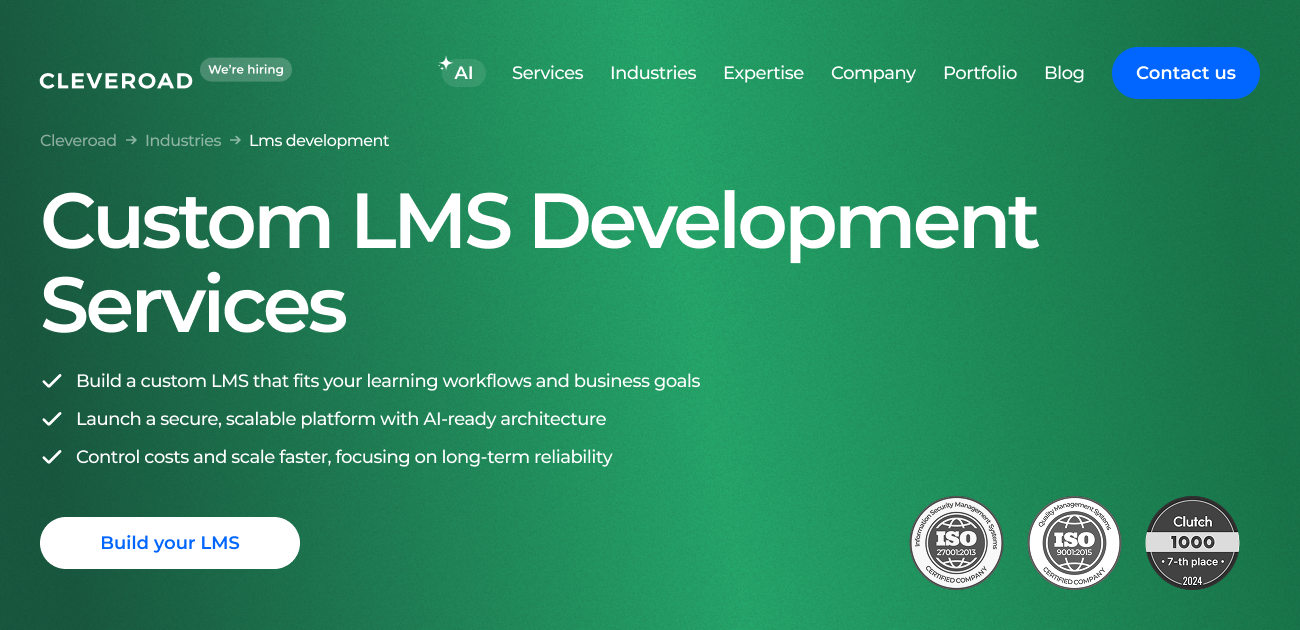 Custom LMS Development Company | Cleveroad