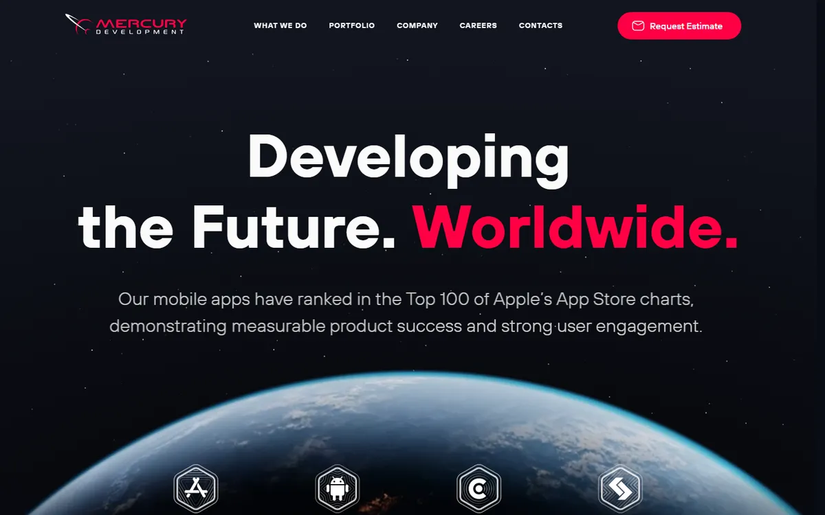 Mercury Development mobile app development company in the USA
