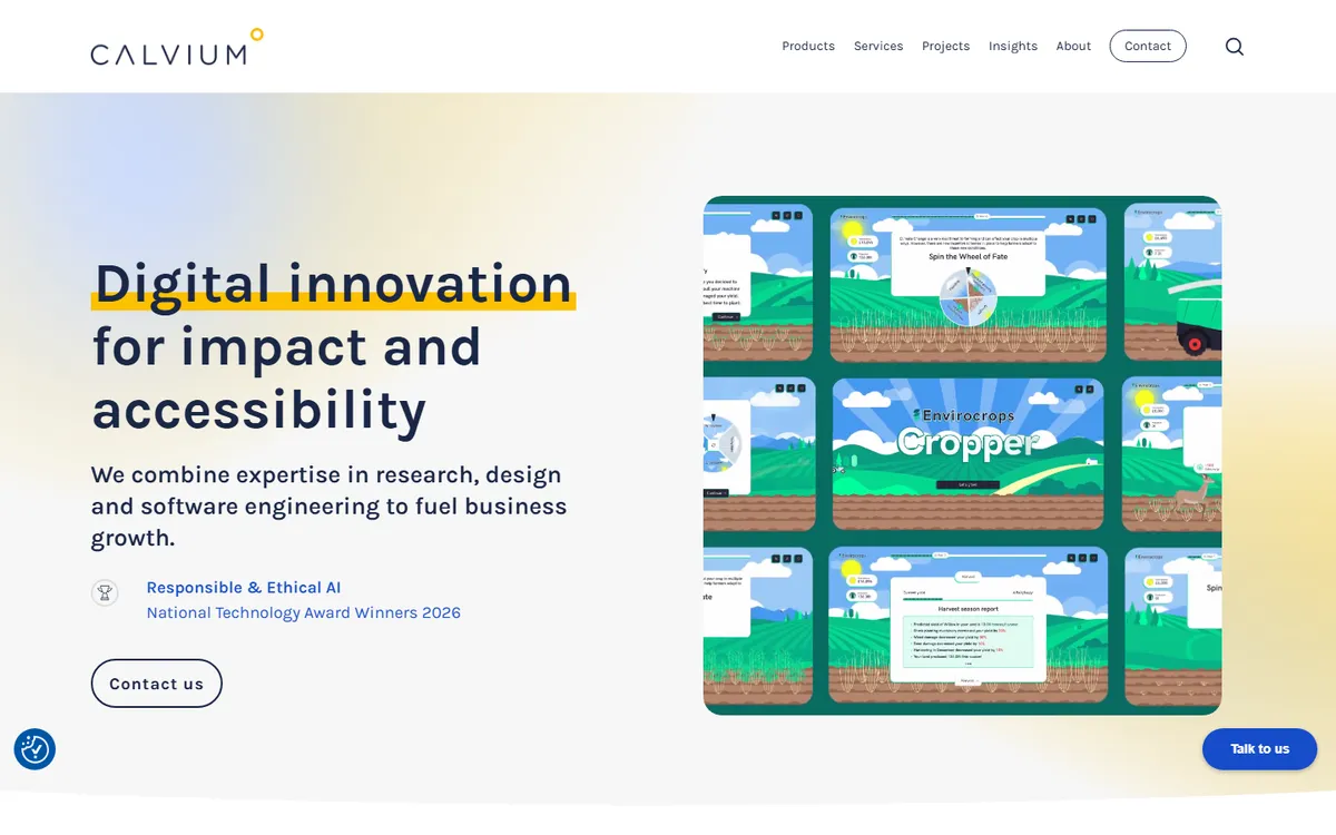 Calvium mobile app development company in the UK
