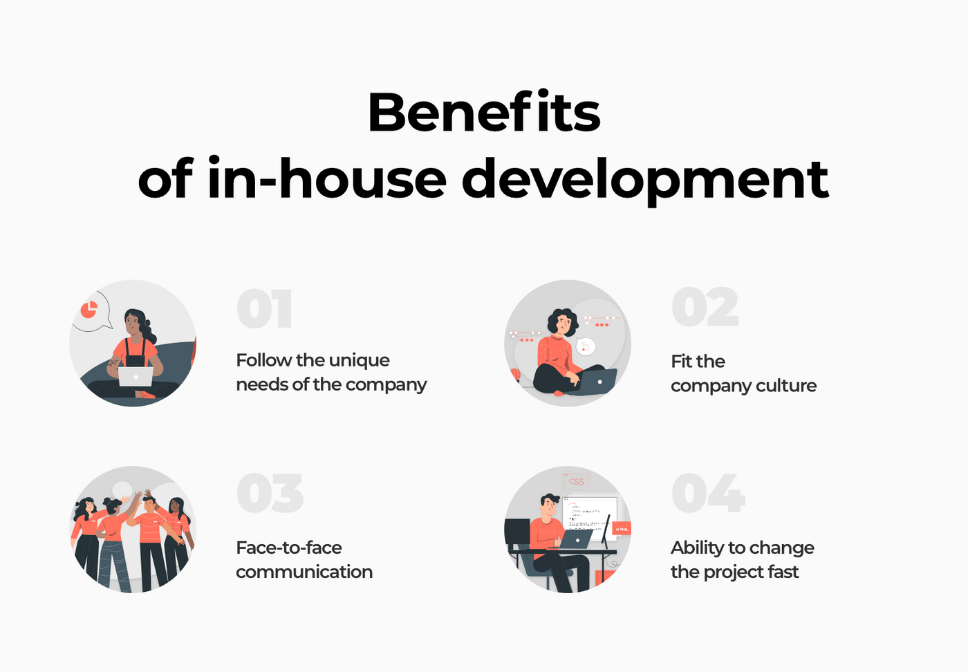 Advantages of in house developed software