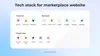 Tech stack for marketplace website