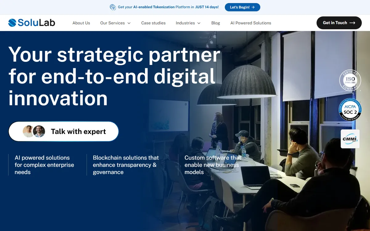 SoluLab custom LMS development company in the USA