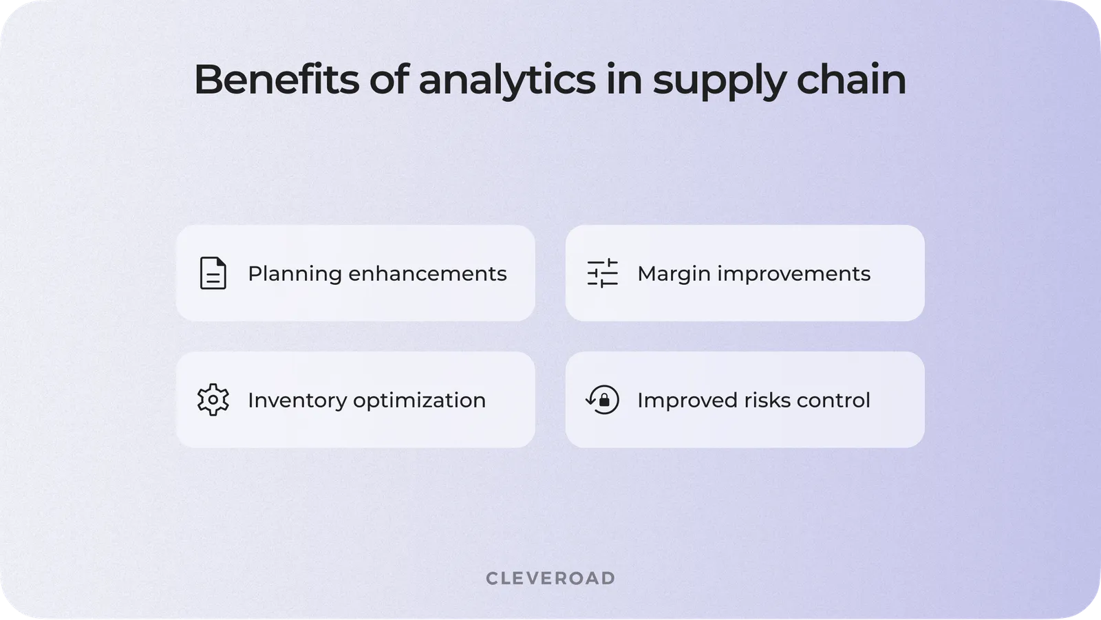 Advantages of analytics software for supply chain