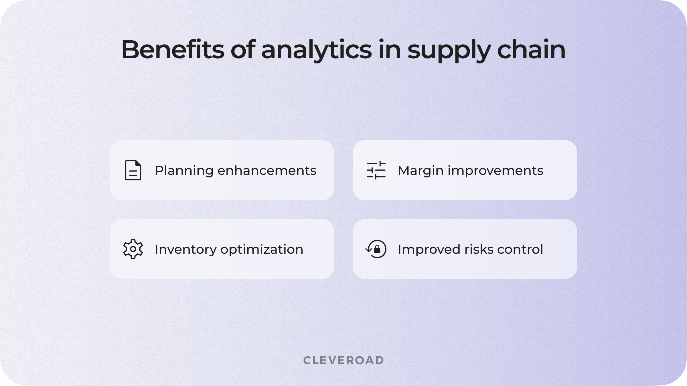 Advantages of analytics software for supply chain