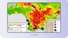 Geographical heatmap for health data visualization