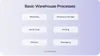 Basic Warehouse Processes
