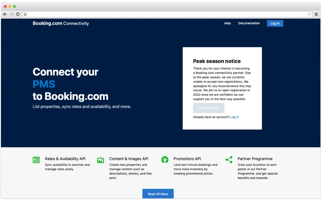Booking.com Connectivity APIs