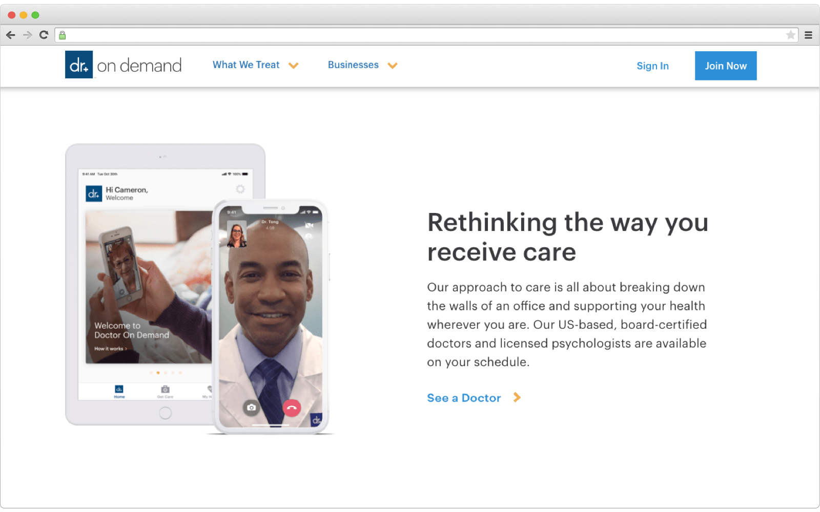 DoctorOnDemand best medical on-demand platform