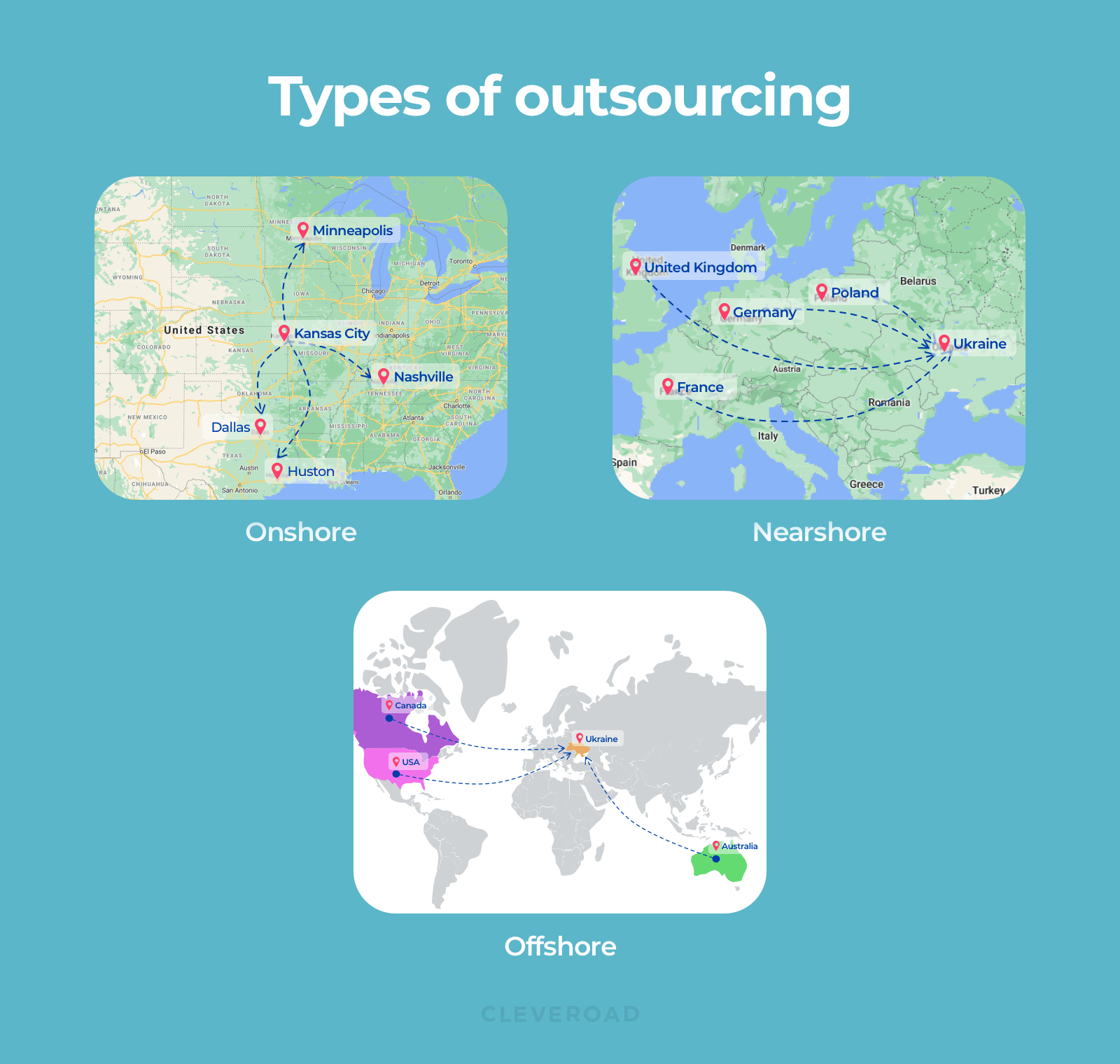 Hire mobile app developers onshore, nearshore, offshore