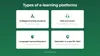 Different types of e-learning platforms with examples