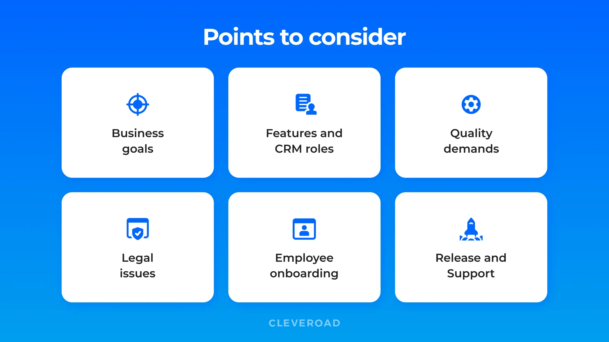 Things consider before developing CRM