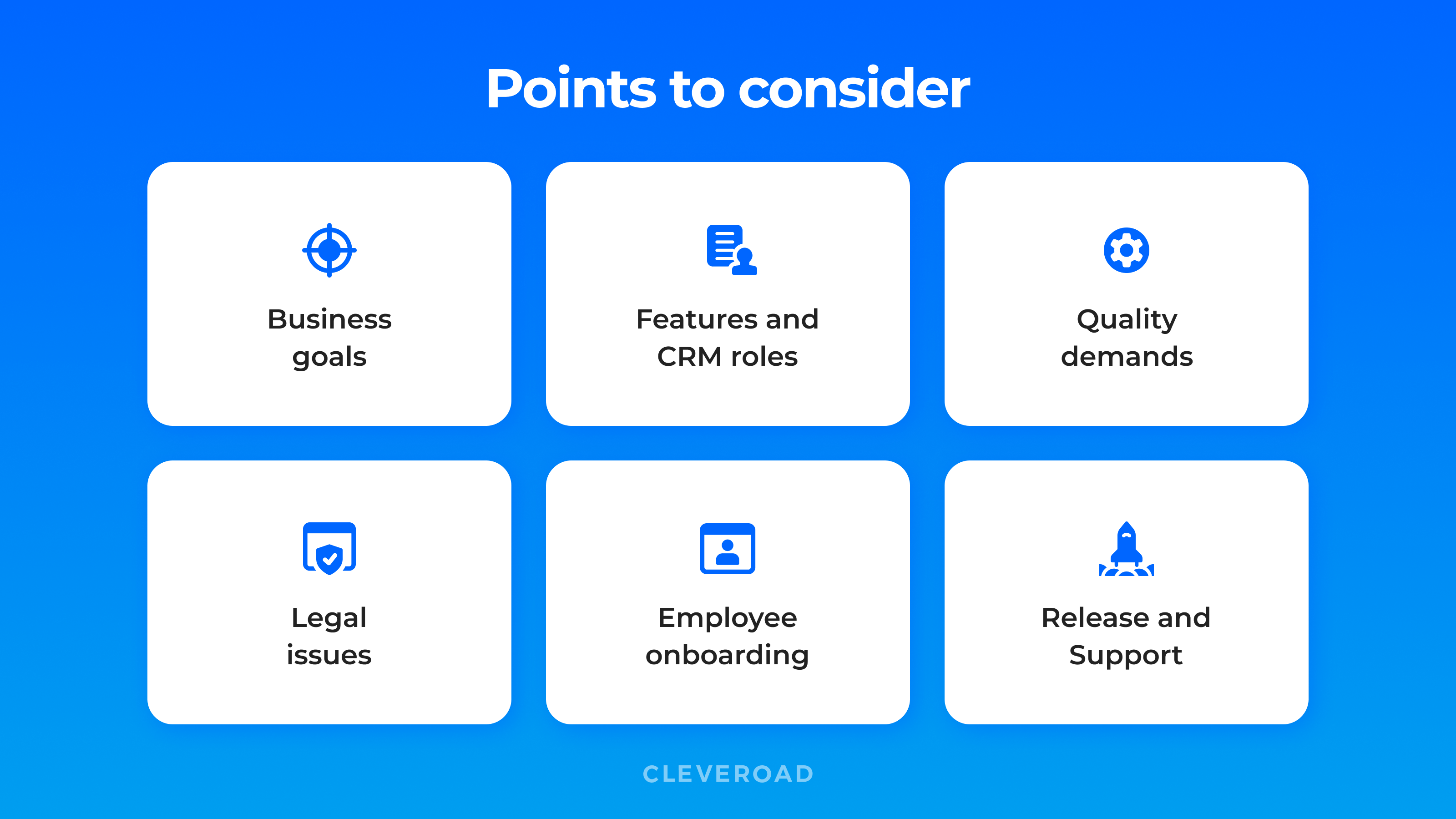 Things consider before developing CRM