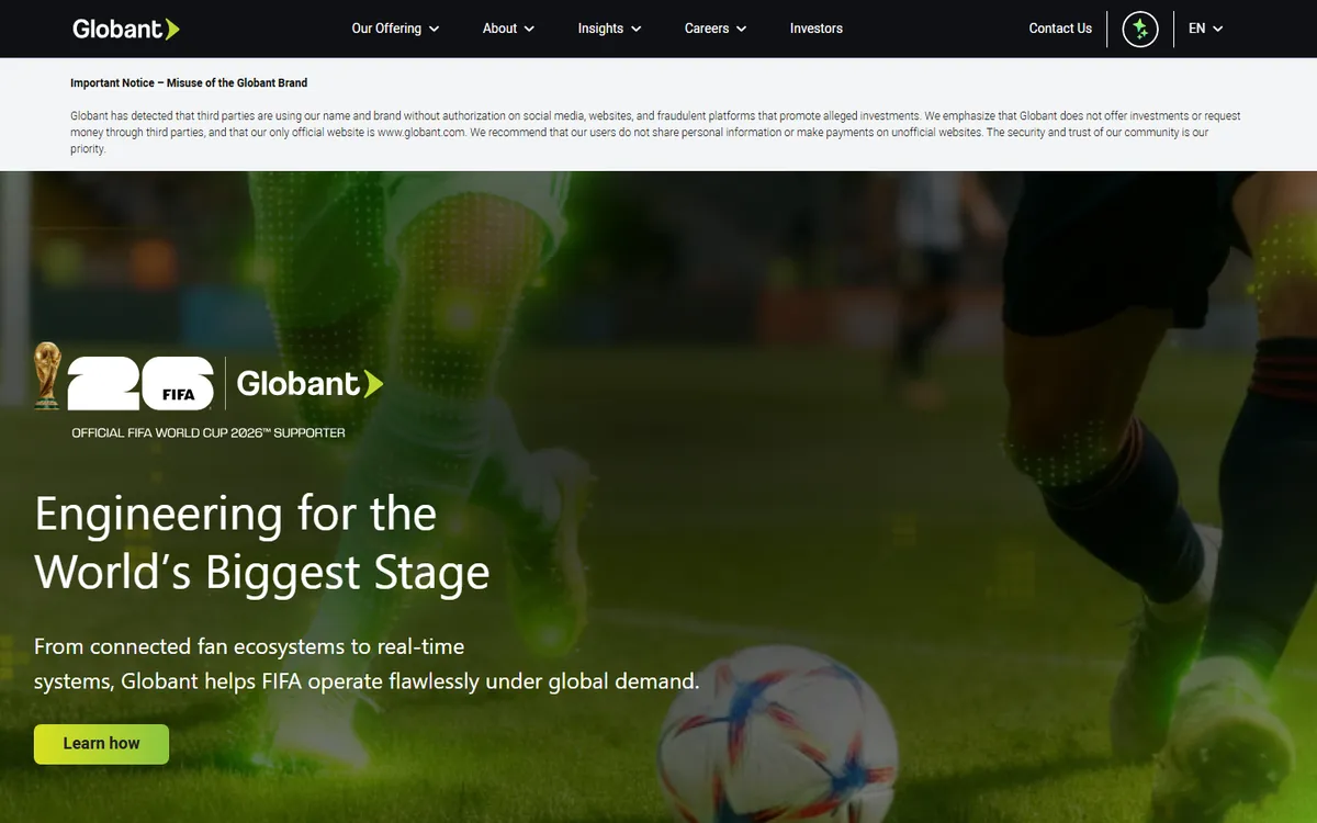 Globant nearshore software development company