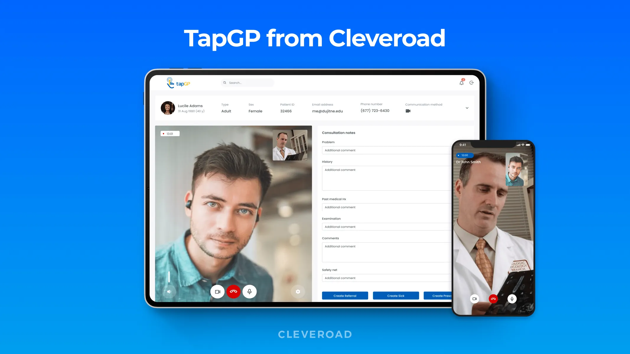 Interface of telemedicine management system