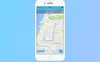 Event location is displayed in the app