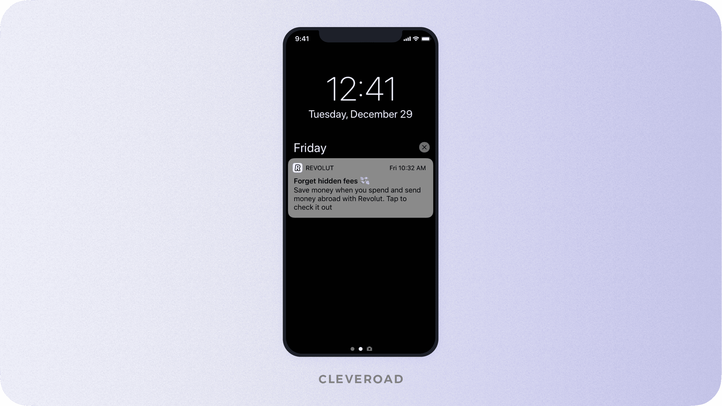 How push notifications look in Revolut