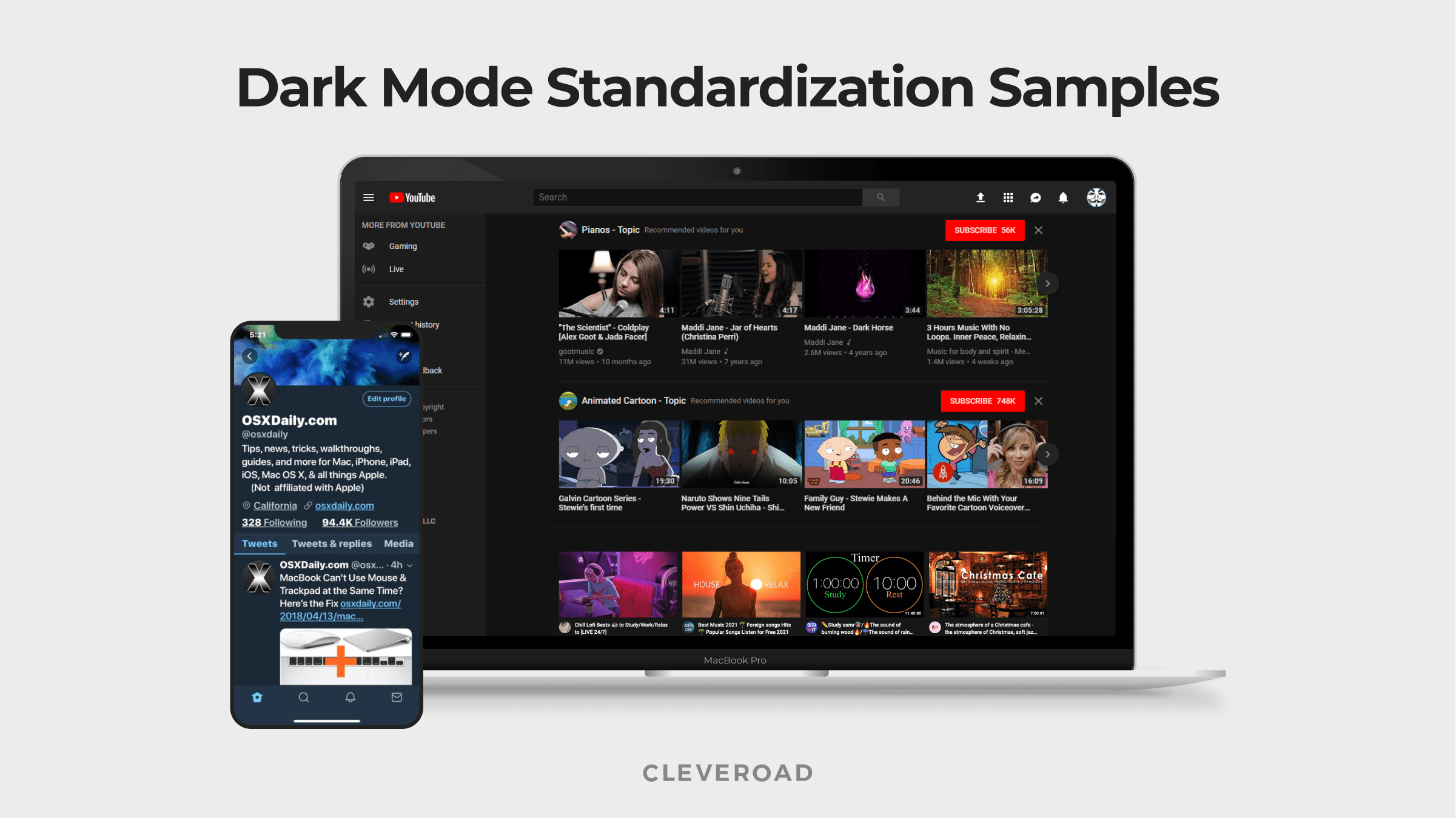 dark mode samples