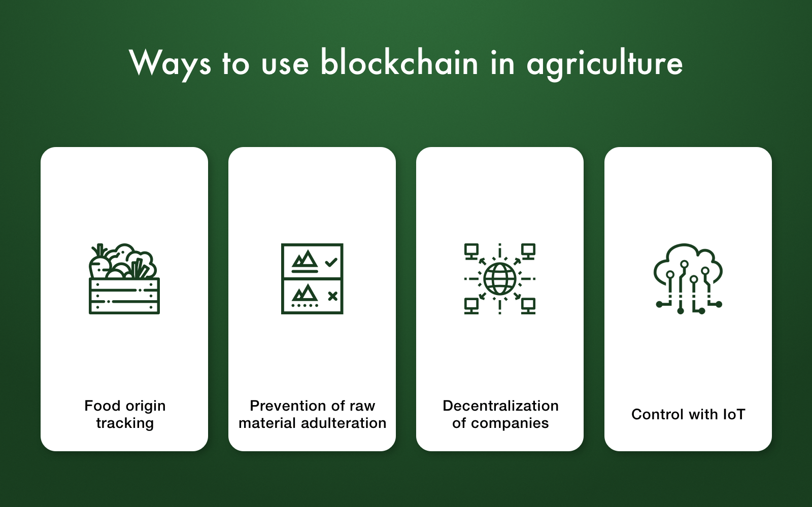 Blockchain in agriculture and its great advantages to make use of