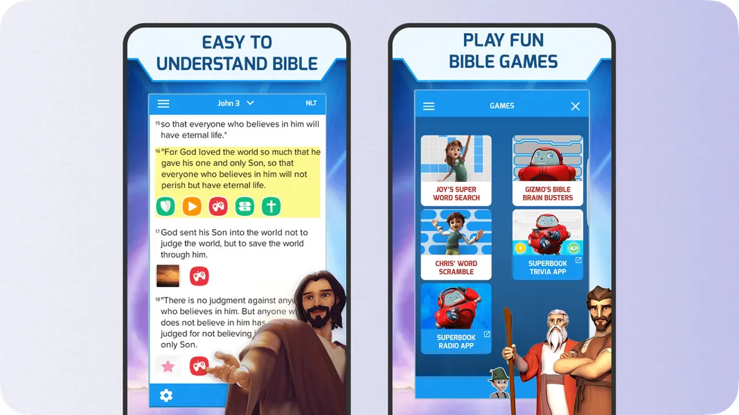 Example of a religious application for children