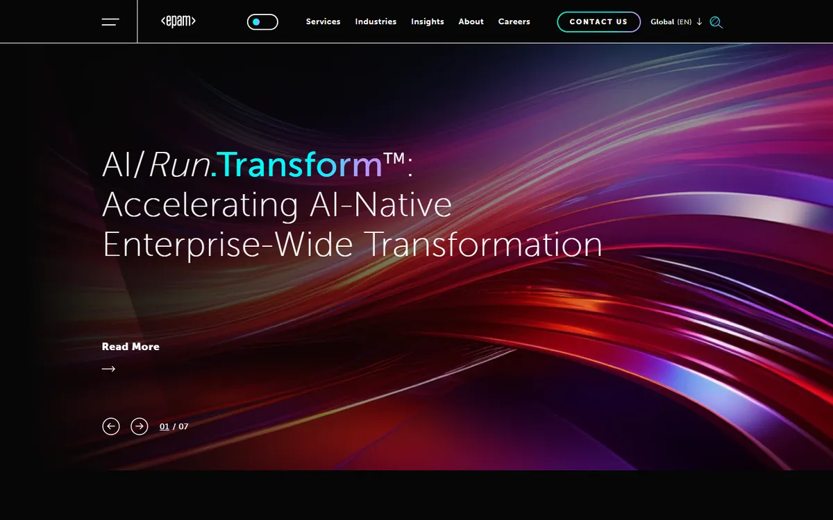 EPAM Systems web development company