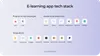 Technologies used for an e-learning app development