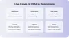 Use cases of CRM in businesses