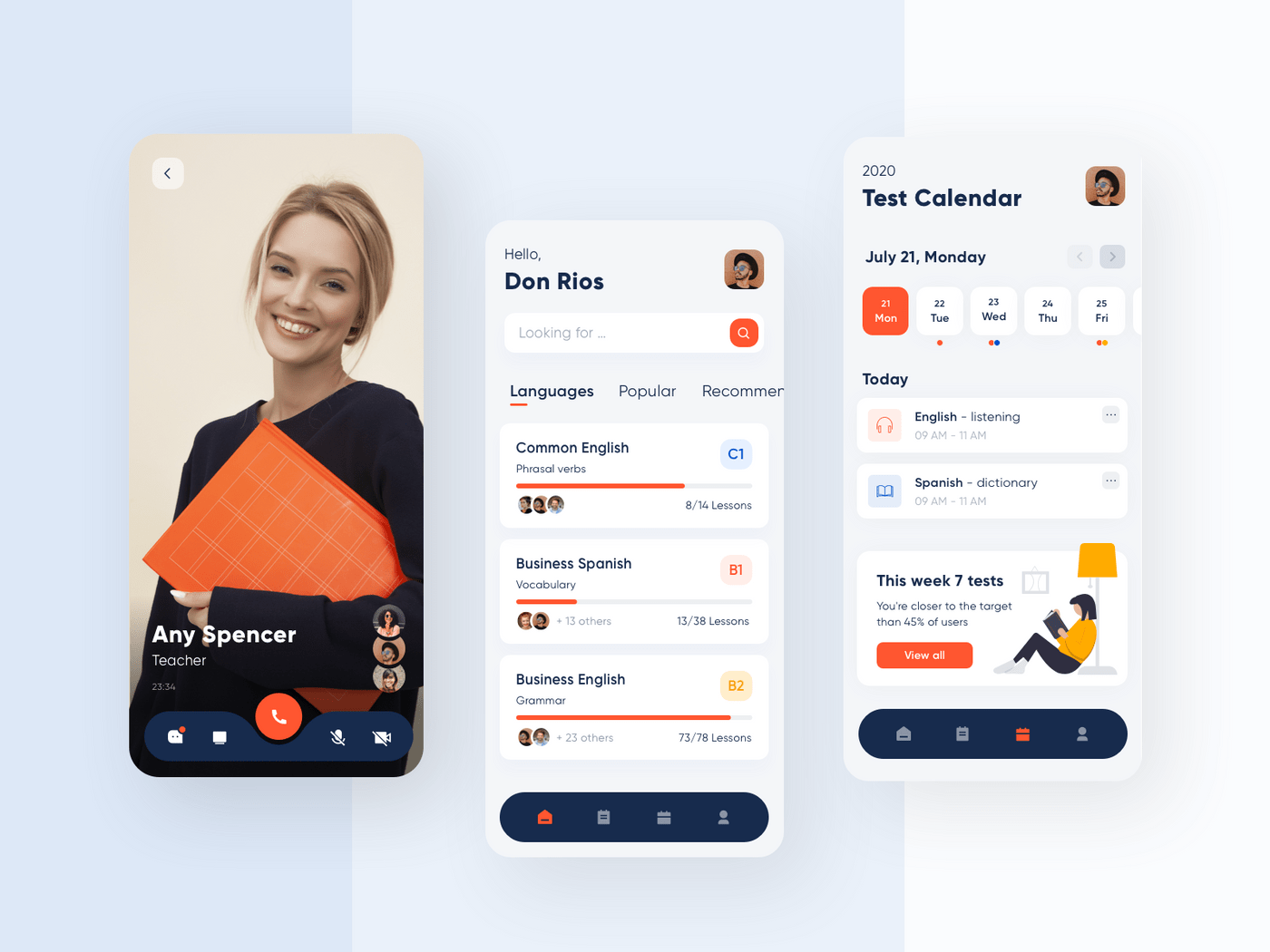 How to make an educational app: design concept