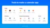 Technologies to create a calendar app