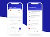 Example of a mobile banking app UI/UX design