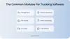 Common modules of dispatching software for trucking