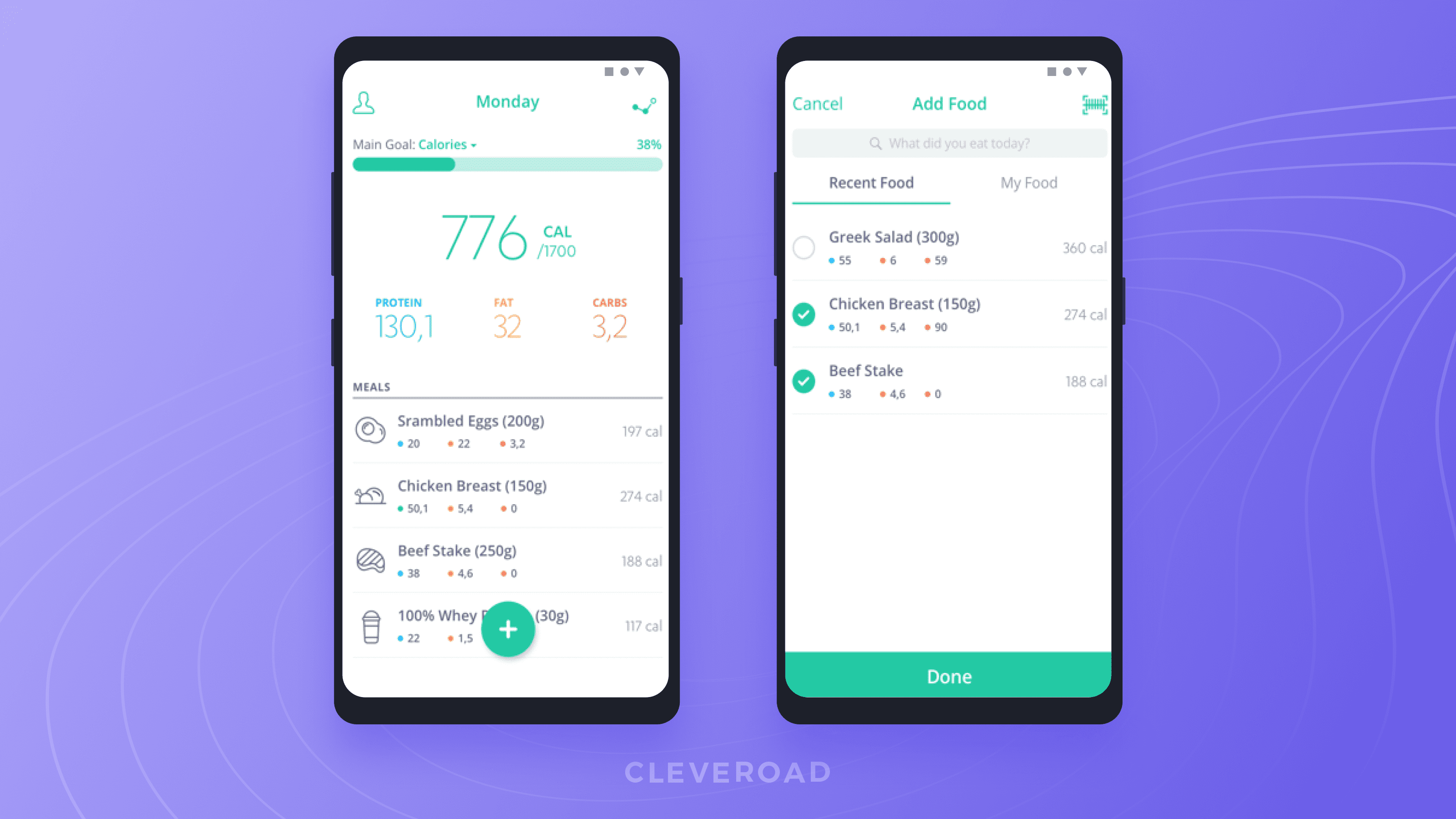 Diet and nutrition app development