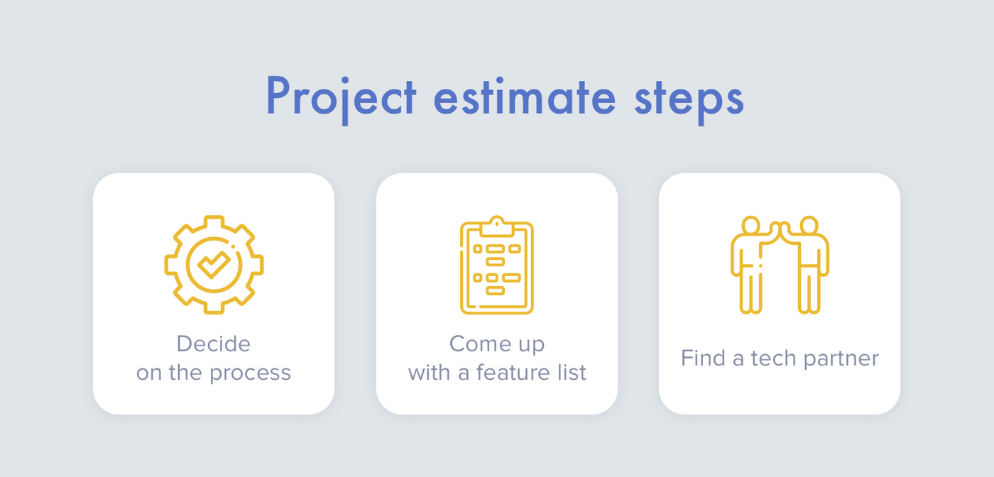 Main project estimate steps