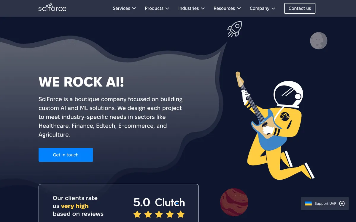 SciForce healthcare RAG development company