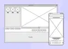 Example of mobile and web wireframes