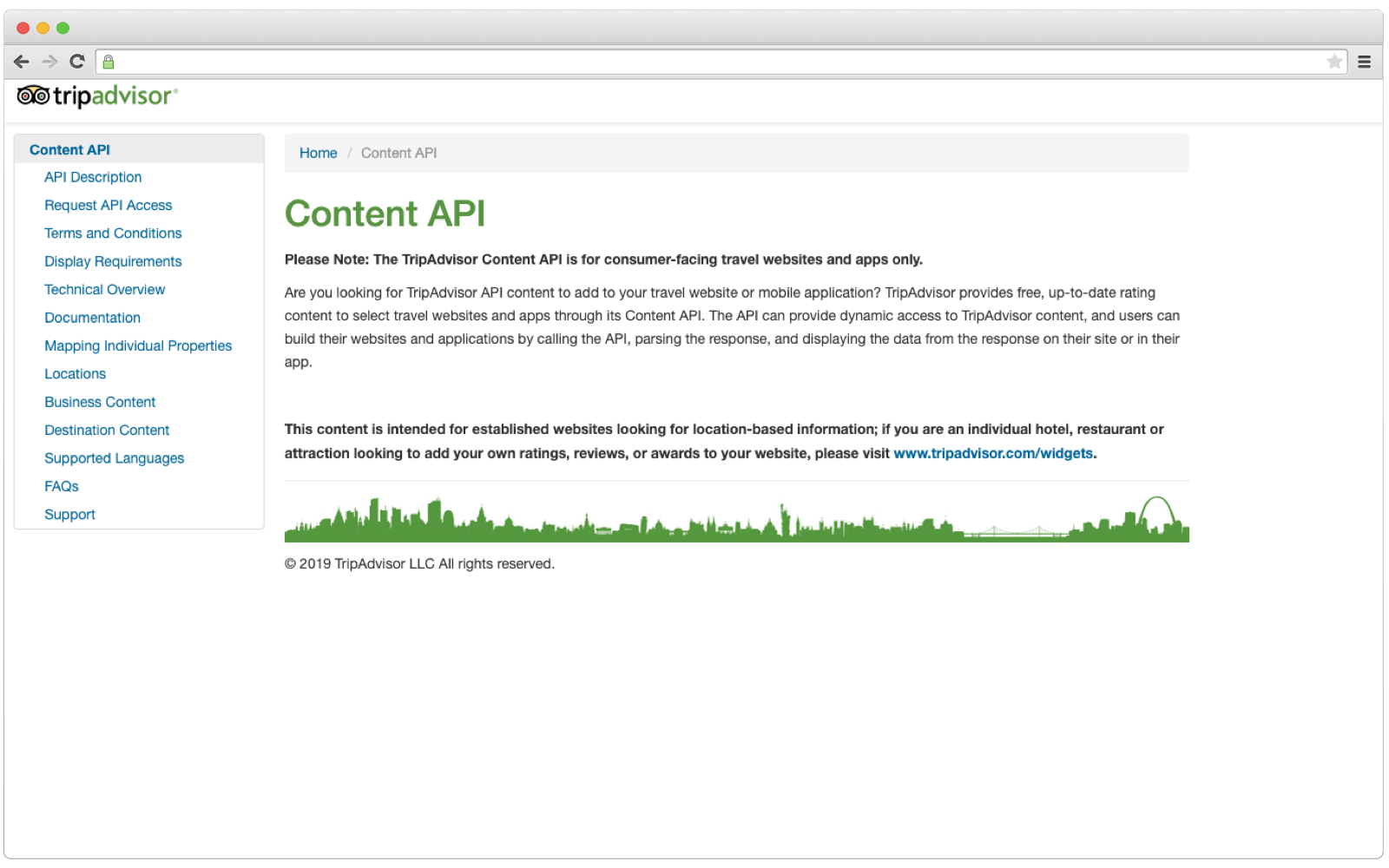TripAdvisor Content API