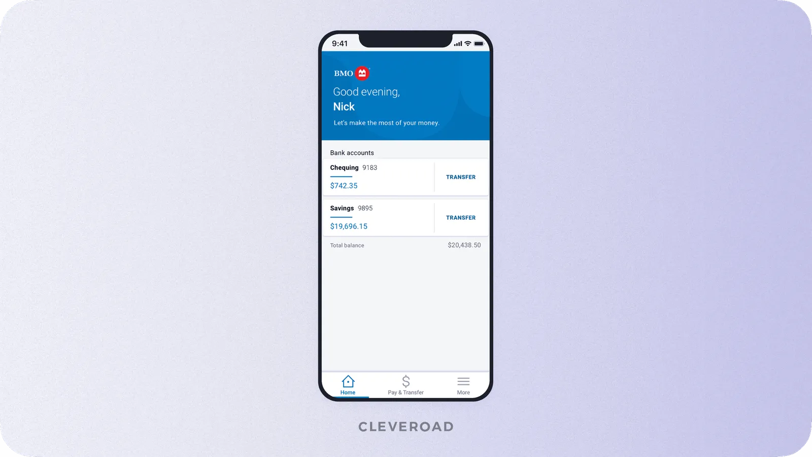 How bill payments look like in a banking app