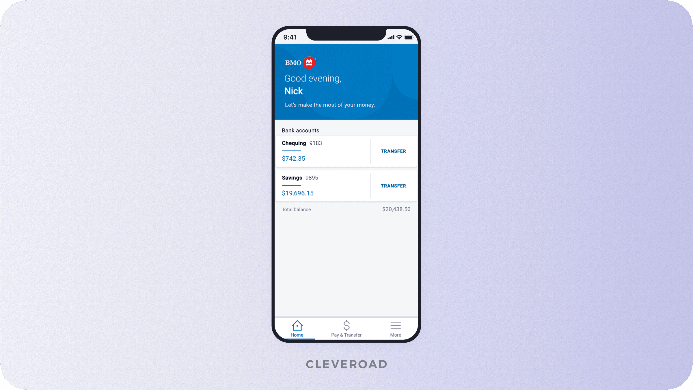 How bill payments look like in a banking app