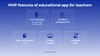 Features of an education app