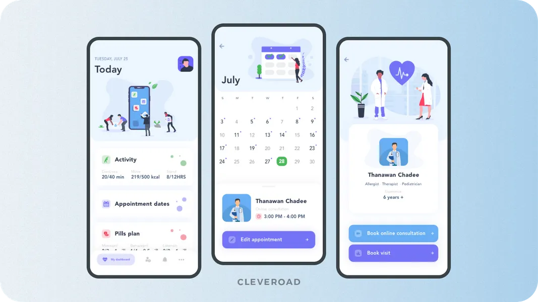 Interface for pharmacy solutions (patients' side)