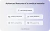 Medical website development: Advanced features