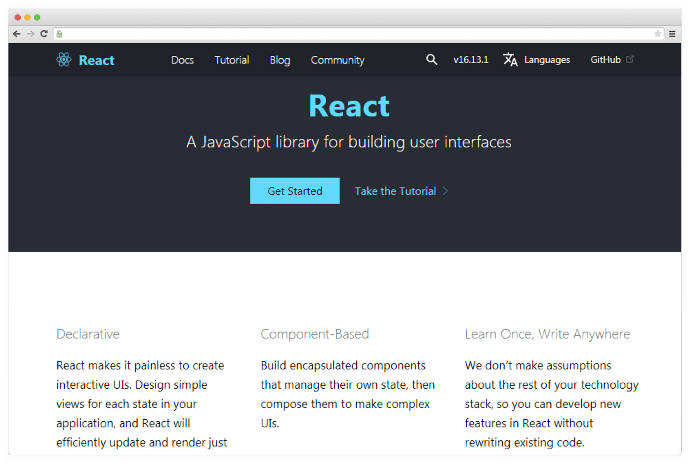 React web library
