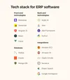 Tech stack for ERP system development