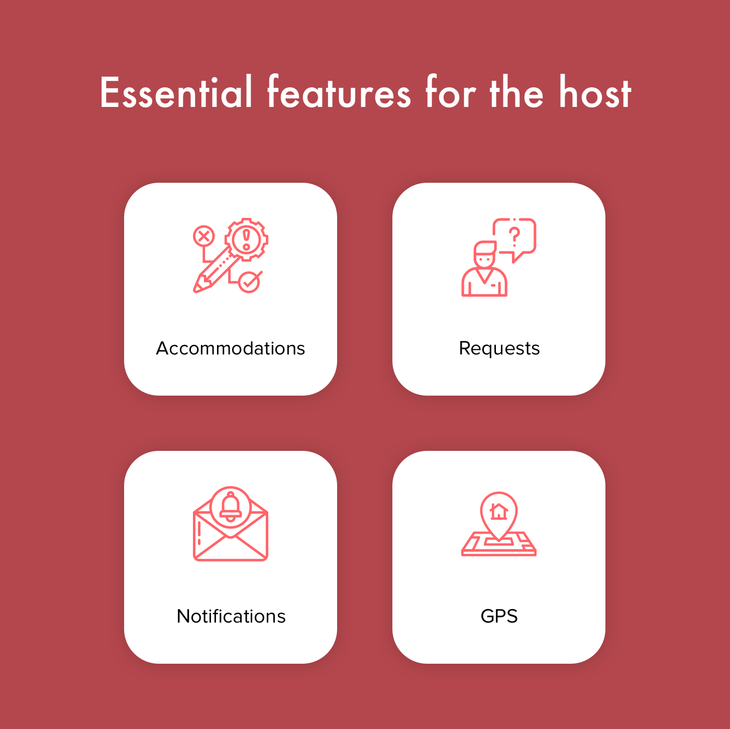 Core Airbnb features for the host
